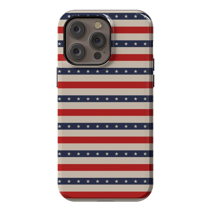 iPhone 14 Pro max StrongFit Patriotic Pattern by TMSarts