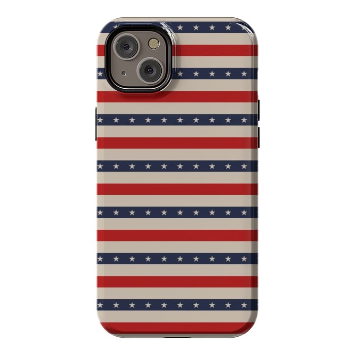 iPhone 14 Plus StrongFit Patriotic Pattern by TMSarts