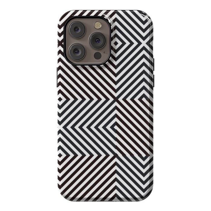 iPhone 14 Pro max StrongFit Crossing Diagonal Stripes by TMSarts