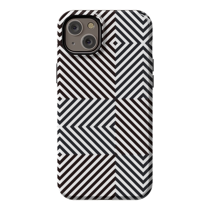 iPhone 14 Plus StrongFit Crossing Diagonal Stripes by TMSarts