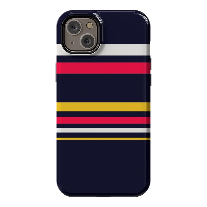 iPhone 14 Plus StrongFit Flat Colorful Stripes by TMSarts