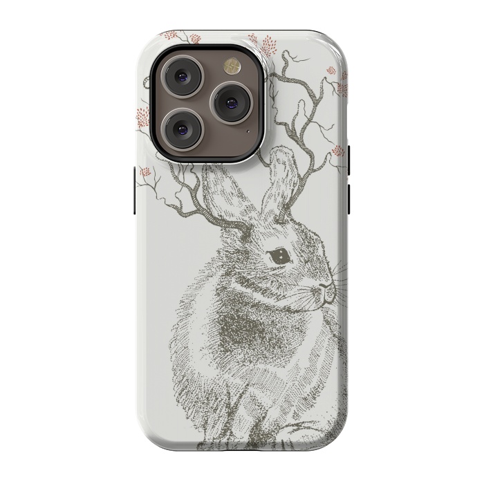 iPhone 14 Pro StrongFit Forest Bunny by Rose Halsey