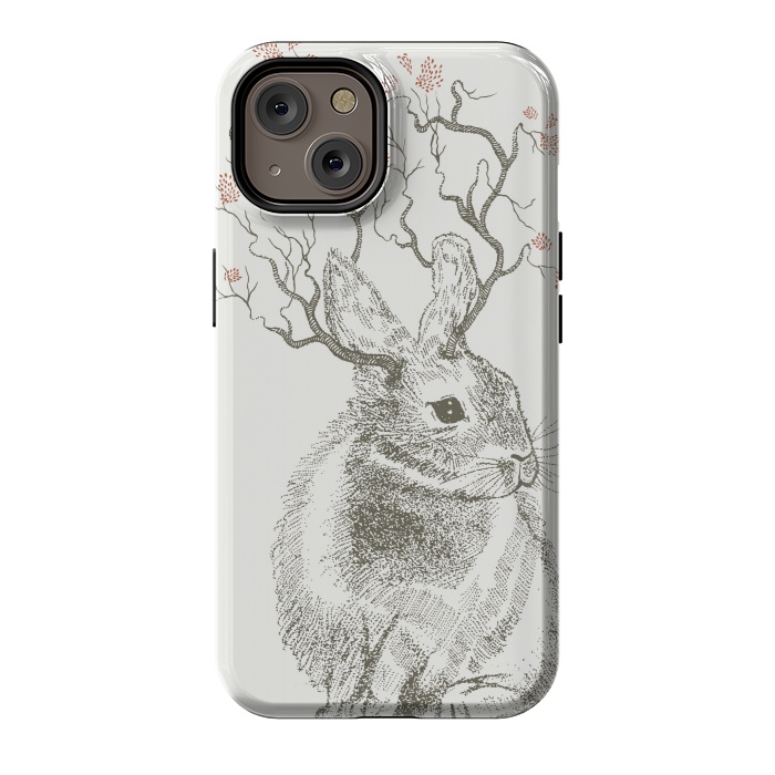 iPhone 14 StrongFit Forest Bunny by Rose Halsey