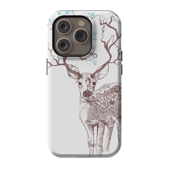 iPhone 14 Pro StrongFit Forest Deer by Rose Halsey