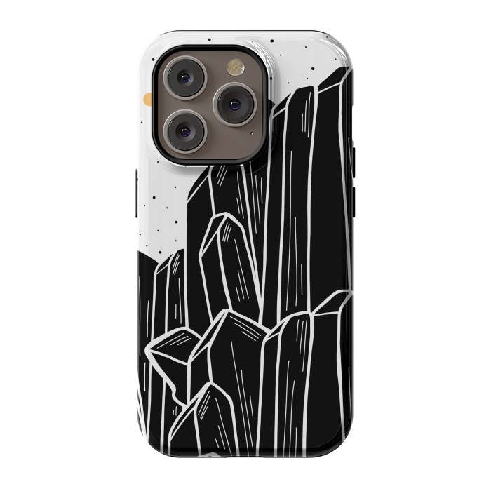 iPhone 14 Pro StrongFit The black cystal by Steve Wade (Swade)