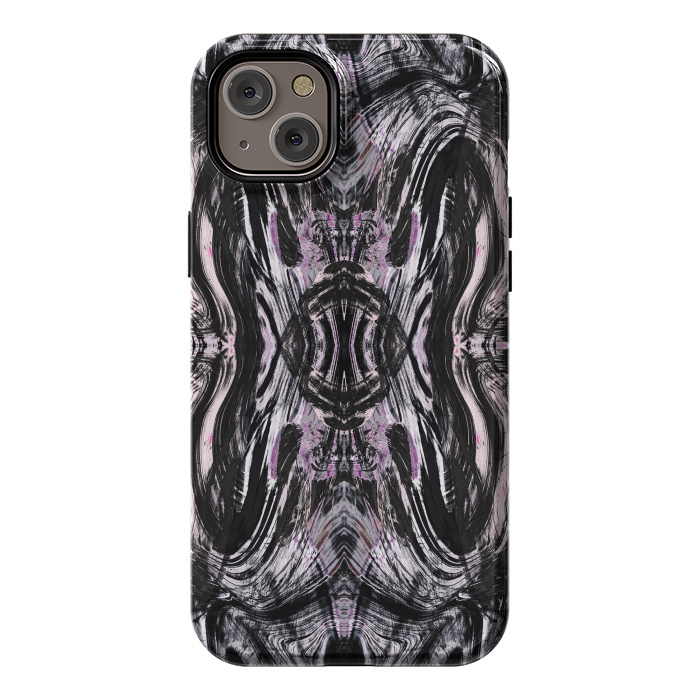 iPhone 14 Plus StrongFit Tribal brushstrokes marble by Oana 
