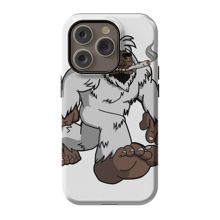 iPhone 14 Pro StrongFit Chillin' Yeti by Area51 Designs
