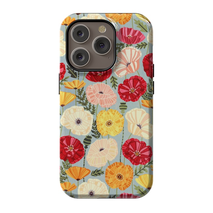 iPhone 14 Pro StrongFit Iceland Poppies  by Tigatiga