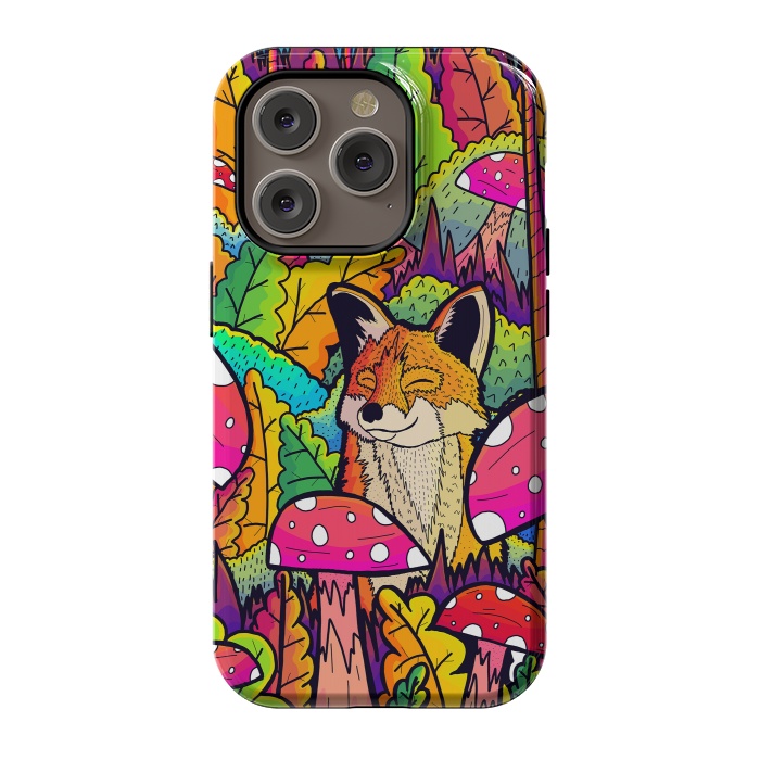 iPhone 14 Pro StrongFit The happy little fox by Steve Wade (Swade)