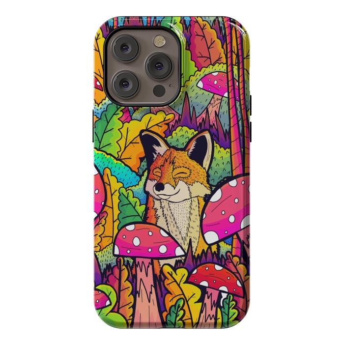iPhone 14 Pro max StrongFit The happy little fox by Steve Wade (Swade)