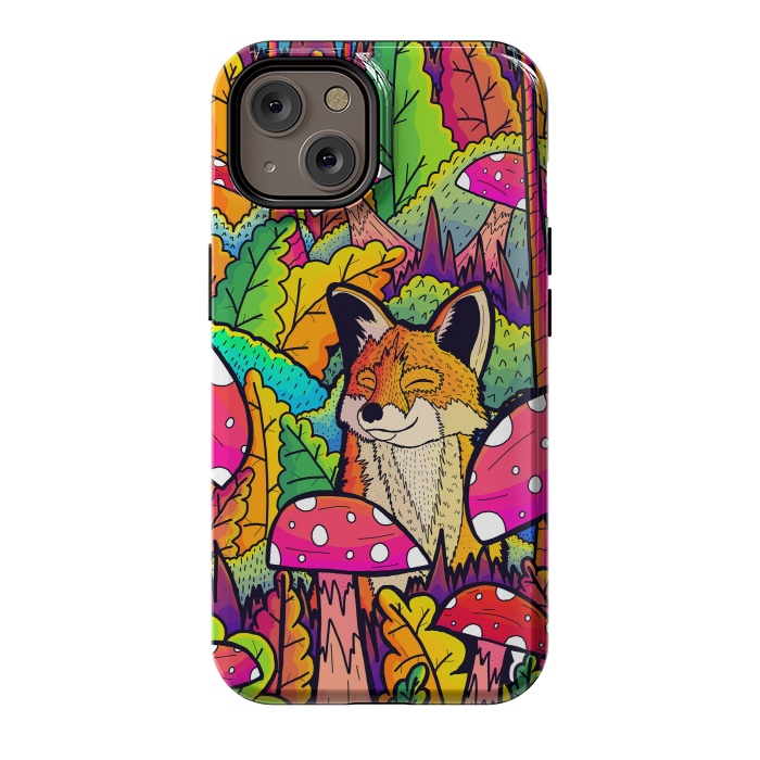 iPhone 14 StrongFit The happy little fox by Steve Wade (Swade)