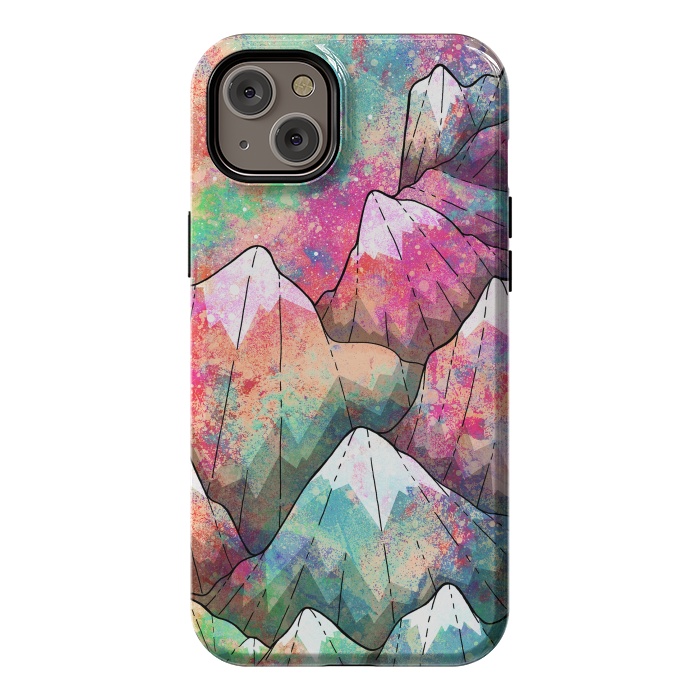 iPhone 14 Plus StrongFit The painted mountain peaks  by Steve Wade (Swade)