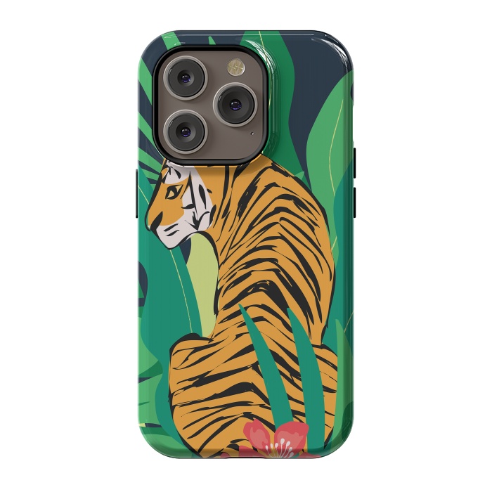 iPhone 14 Pro StrongFit Tiger 012 by Jelena Obradovic
