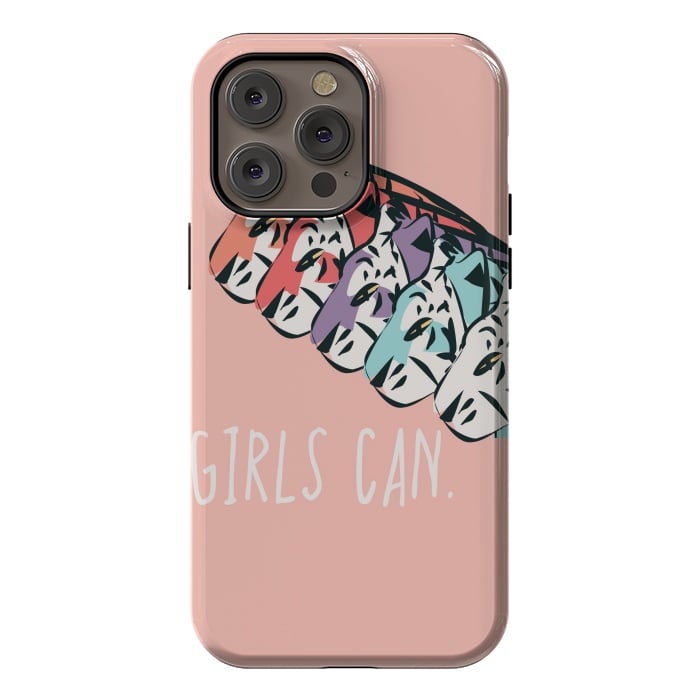 iPhone 14 Pro max StrongFit Girls can, pink by Jelena Obradovic
