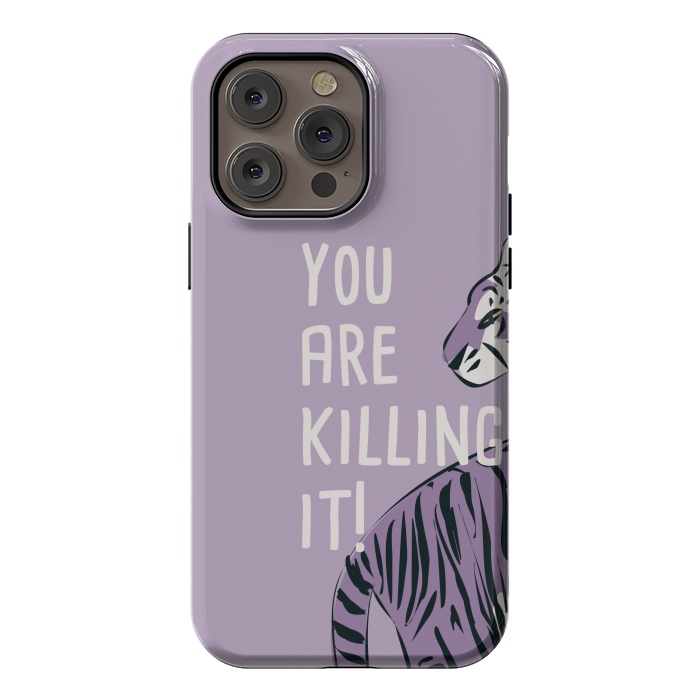iPhone 14 Pro max StrongFit You are killing it, purple by Jelena Obradovic