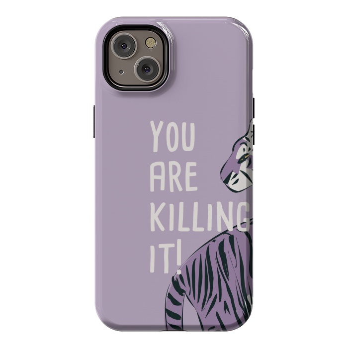 iPhone 14 Plus StrongFit You are killing it, purple by Jelena Obradovic