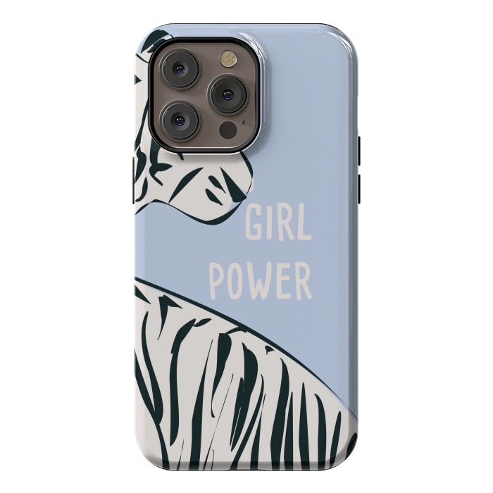 iPhone 14 Pro max StrongFit Girl Power, blue by Jelena Obradovic