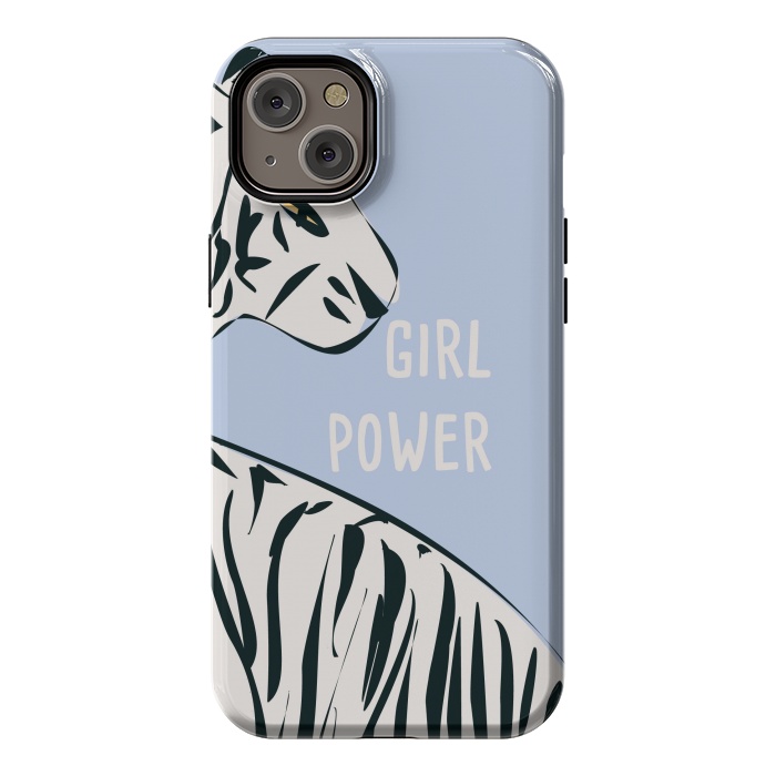 iPhone 14 Plus StrongFit Girl Power, blue by Jelena Obradovic