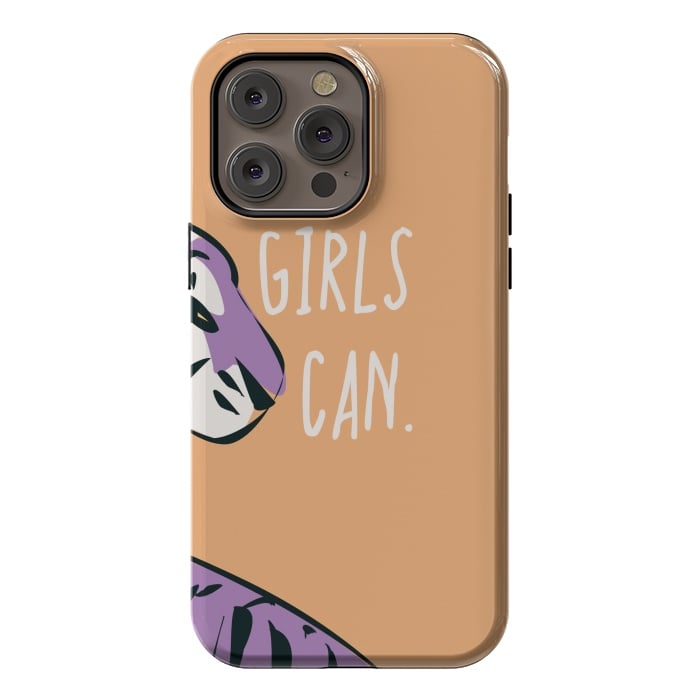 iPhone 14 Pro max StrongFit Girls can, peach by Jelena Obradovic
