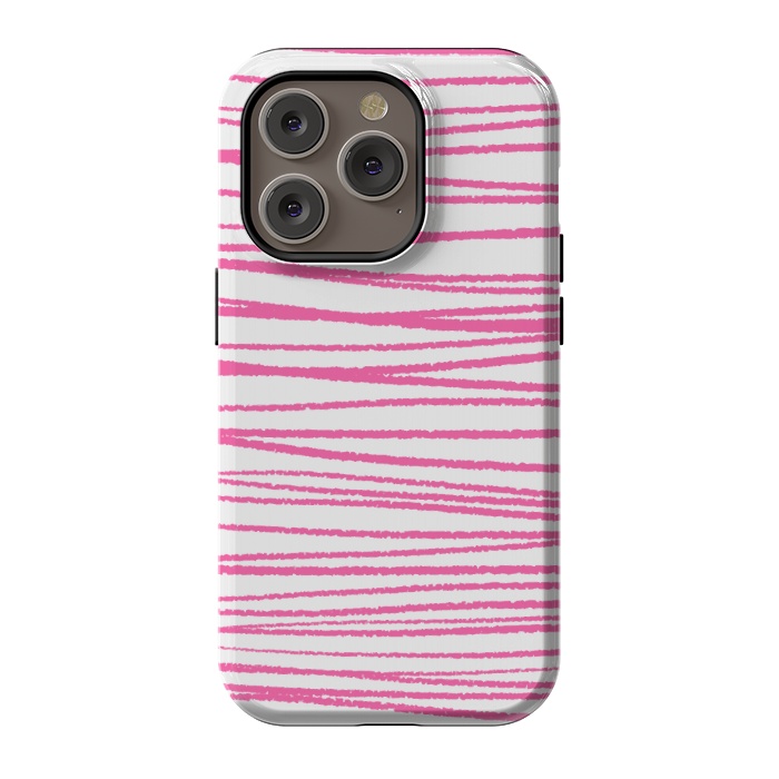 iPhone 14 Pro StrongFit Pink Threads by Martina