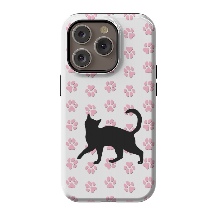 iPhone 14 Pro StrongFit Kitty Cat by Martina