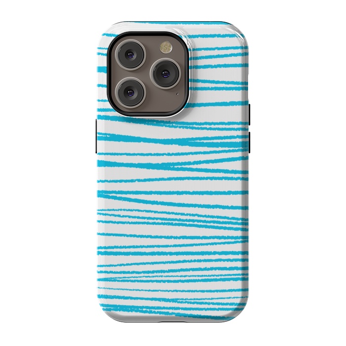 iPhone 14 Pro StrongFit Blue Threads by Martina