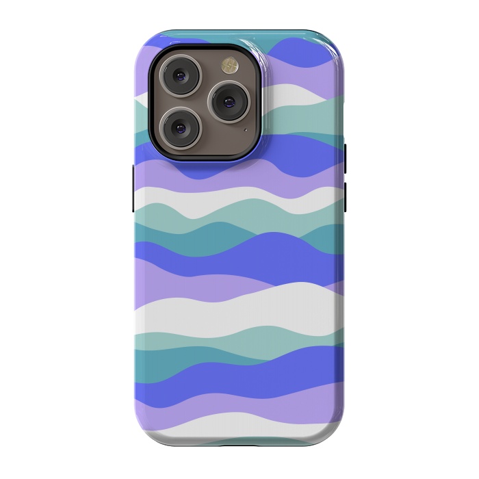 iPhone 14 Pro StrongFit Blue waves by Martina