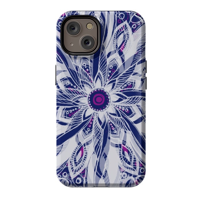 iPhone 14 StrongFit Purple Dreams Mandala by Rose Halsey