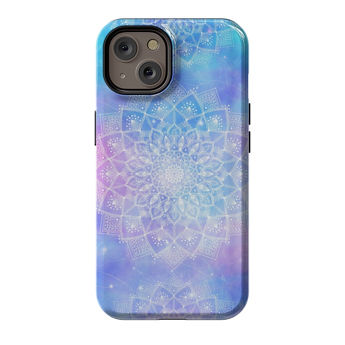 iPhone 14 StrongFit Galaxy mandala pastel by Jms