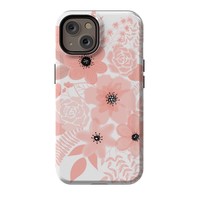 iPhone 14 StrongFit Peach flowers by Jms
