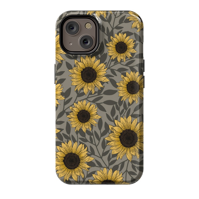 iPhone 14 StrongFit Sunflowers. by Jms