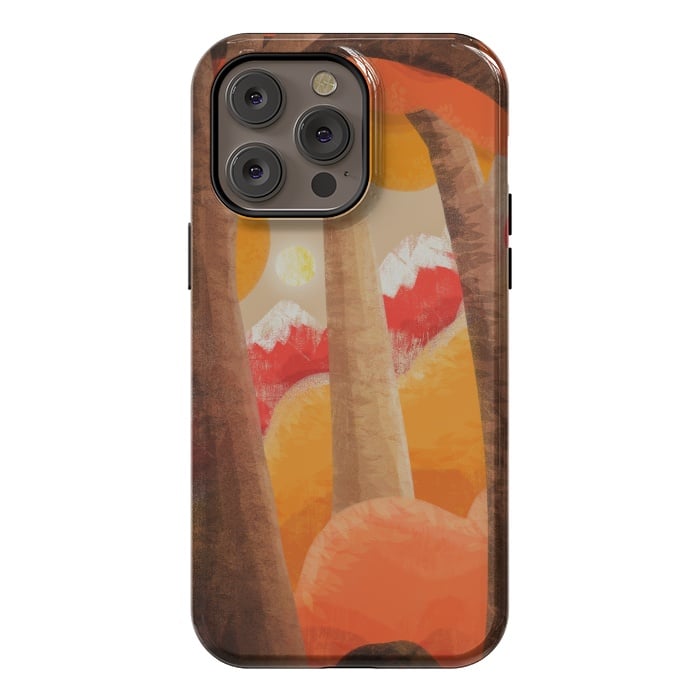 iPhone 14 Pro max StrongFit The autumn orange forest by Steve Wade (Swade)