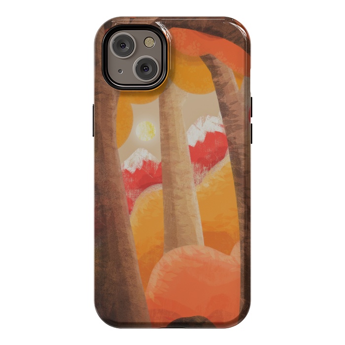 iPhone 14 Plus StrongFit The autumn orange forest by Steve Wade (Swade)