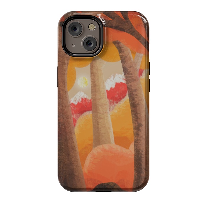 iPhone 14 StrongFit The autumn orange forest by Steve Wade (Swade)