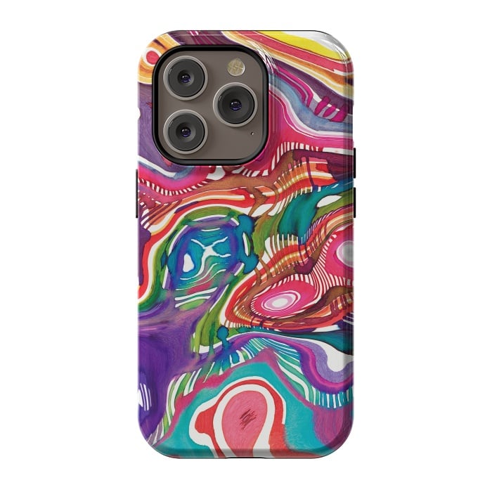 iPhone 14 Pro StrongFit Dreaming shapes by Ninola Design
