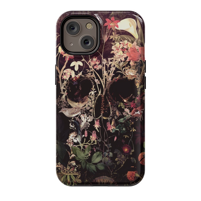 iPhone 14 StrongFit Bloom Skull by Ali Gulec
