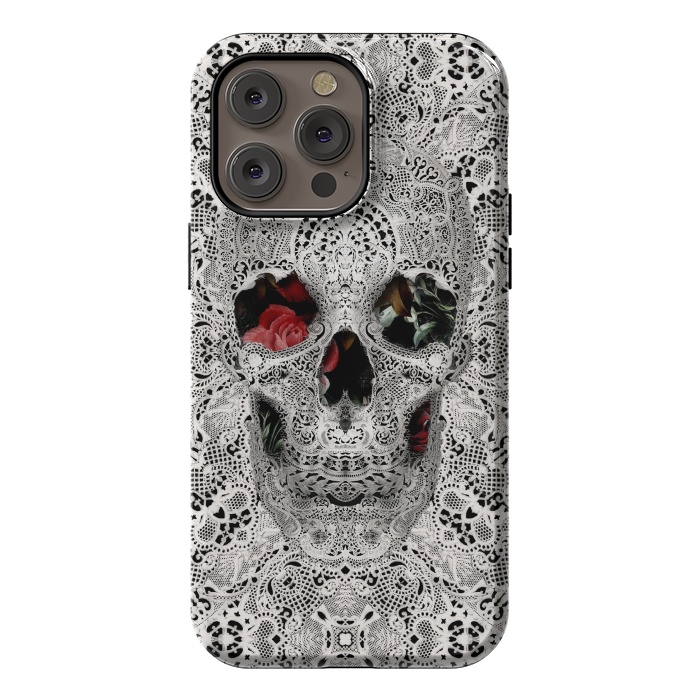 iPhone 14 Pro max StrongFit Lace Skull 2 by Ali Gulec