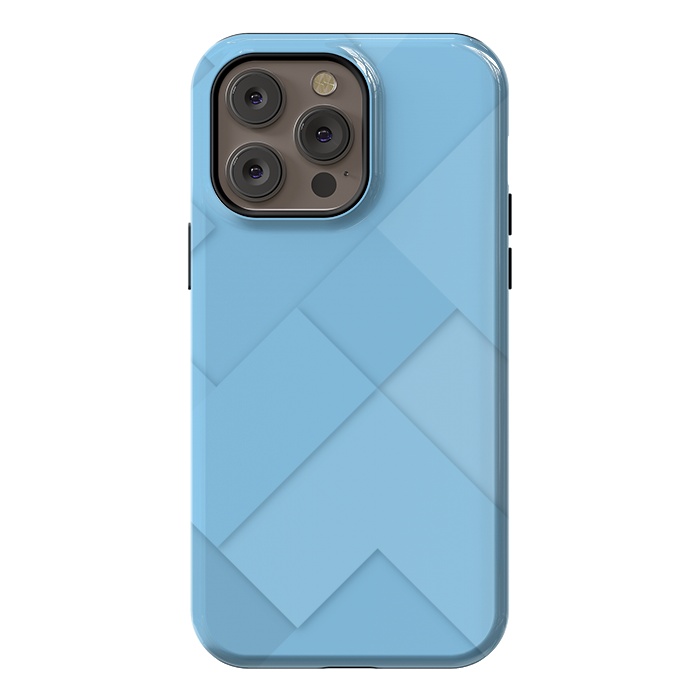 iPhone 14 Pro max StrongFit blue shade blocks  by MALLIKA
