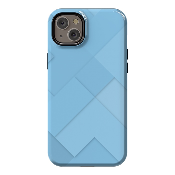 iPhone 14 Plus StrongFit blue shade blocks  by MALLIKA