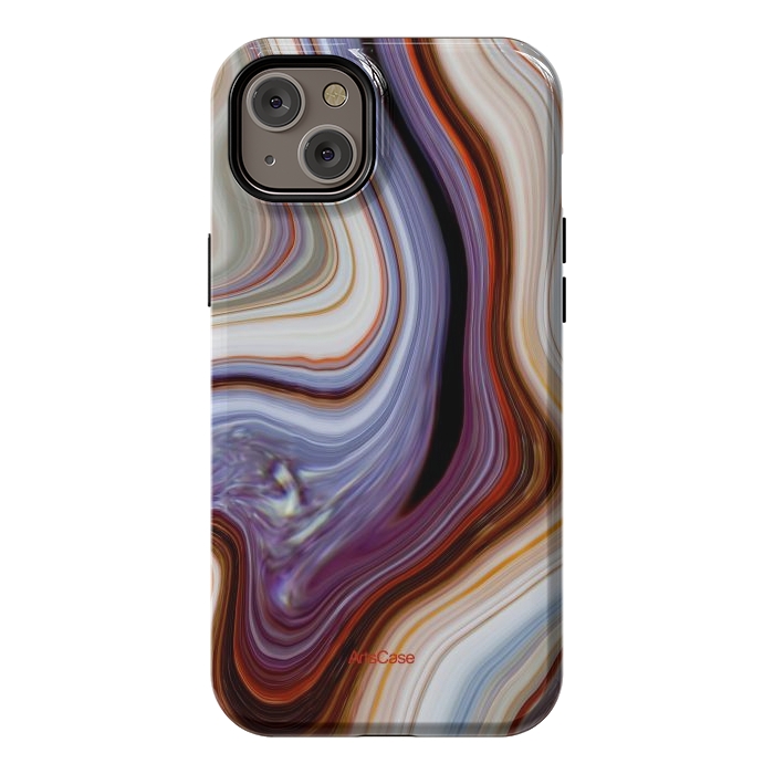 iPhone 14 Plus StrongFit Brown Marble Pattern by ArtsCase
