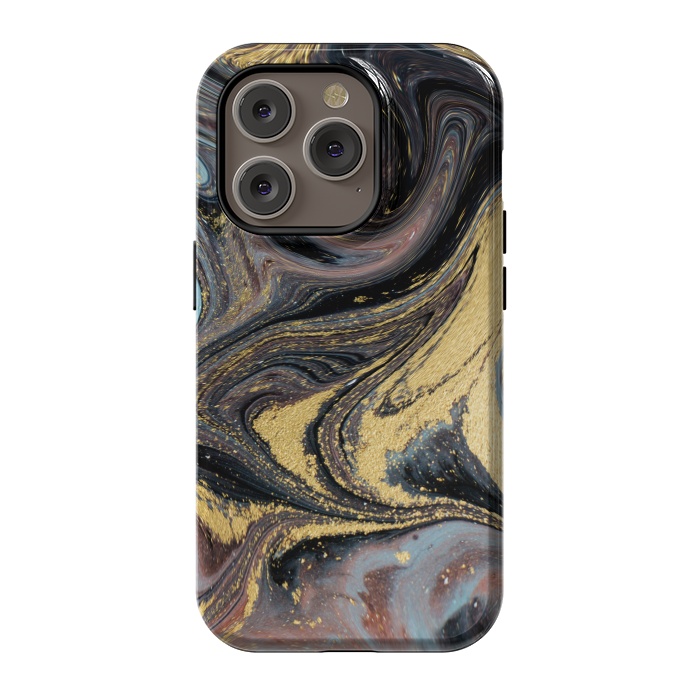 iPhone 14 Pro StrongFit Liquid Marble Design IV by ArtsCase