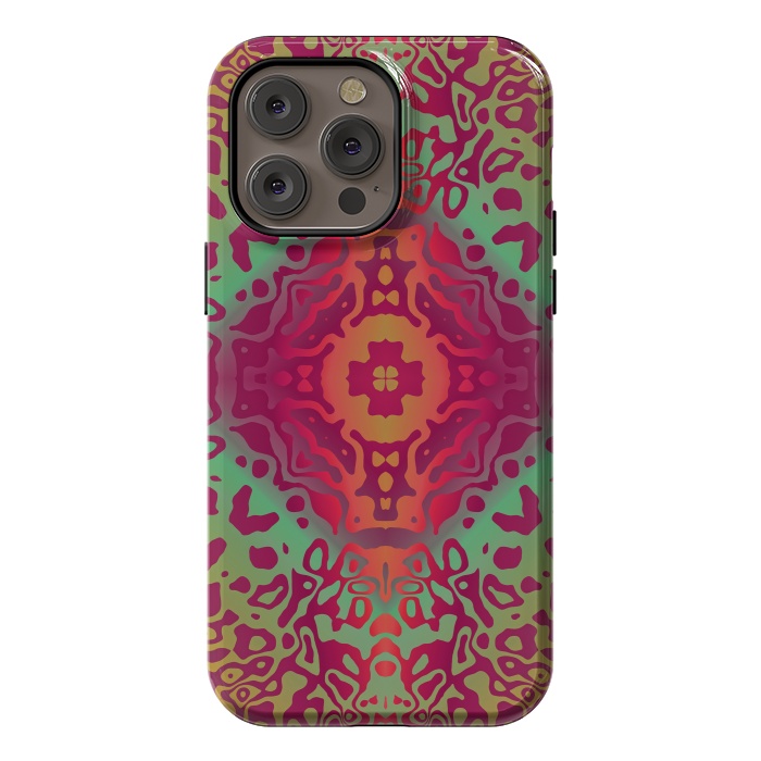 iPhone 14 Pro max StrongFit Colorful Mandalas by ArtsCase