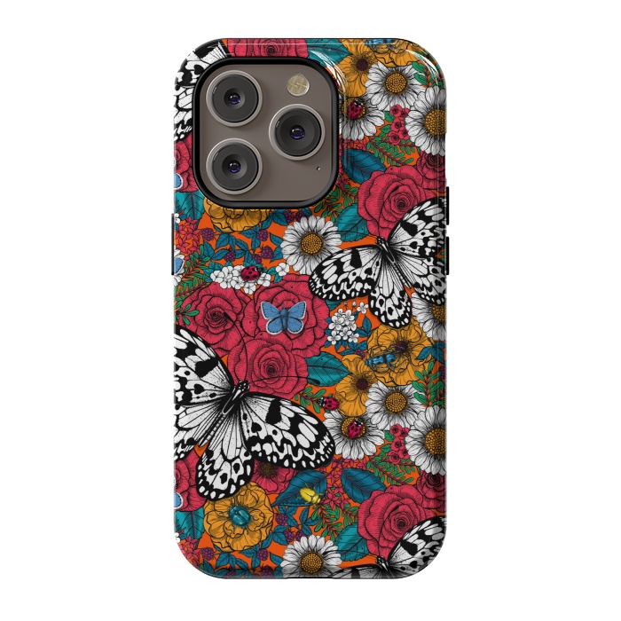 iPhone 14 Pro StrongFit A colorful garden by Katerina Kirilova