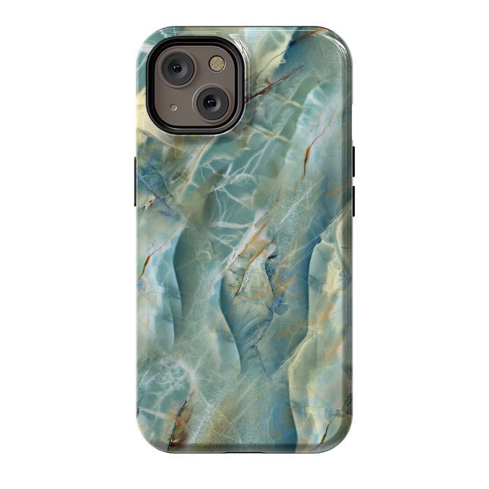 iPhone 14 StrongFit Green Marble Design by ArtsCase