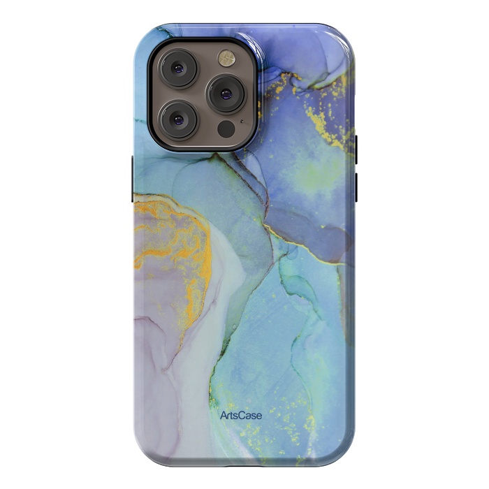 iPhone 14 Pro max StrongFit Ink Paint Abstract Marble by ArtsCase