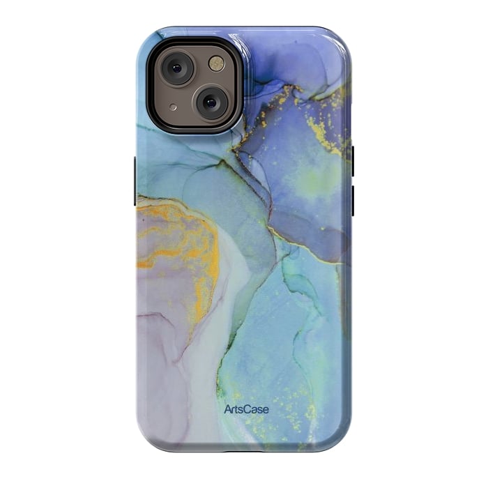 iPhone 14 StrongFit Ink Paint Abstract Marble by ArtsCase