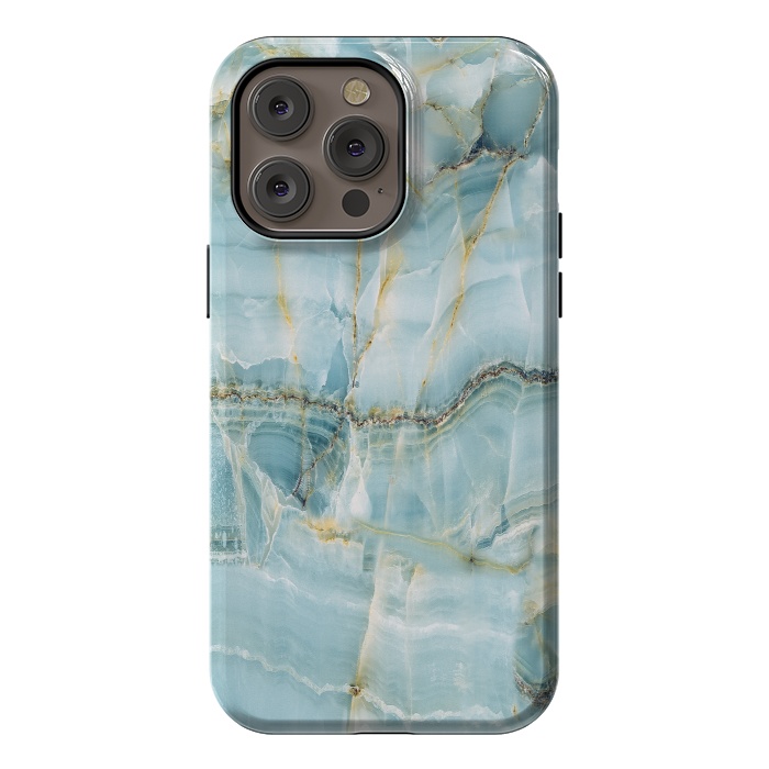iPhone 14 Pro max StrongFit Marble Gold Grunge I by ArtsCase