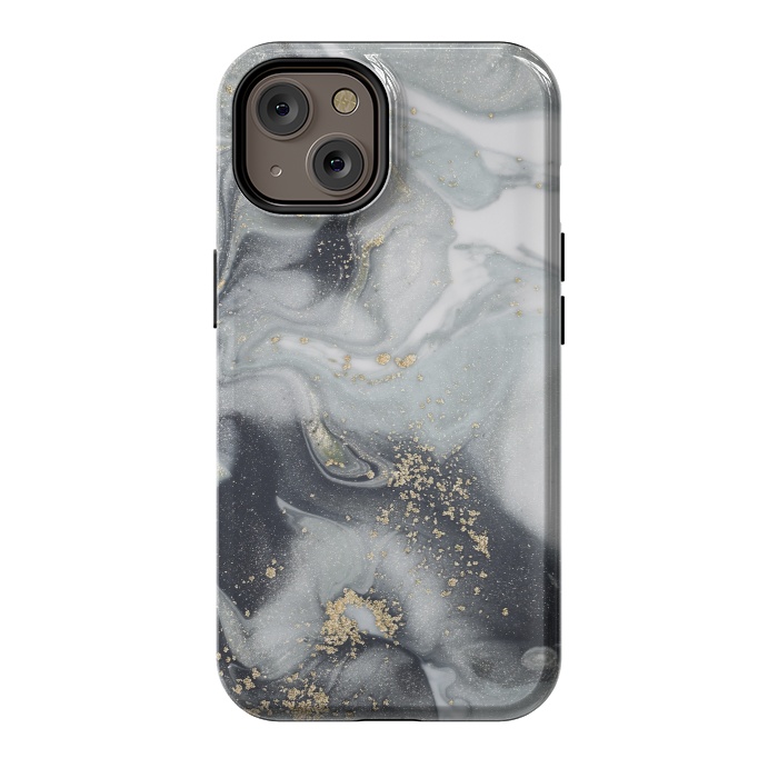 iPhone 14 StrongFit Style Incorporates the Swirls of Marble by ArtsCase