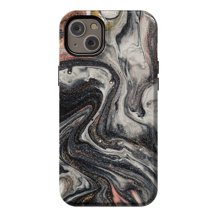 iPhone 14 Plus StrongFit Swirls of Marble and The Ripples of Agate by ArtsCase