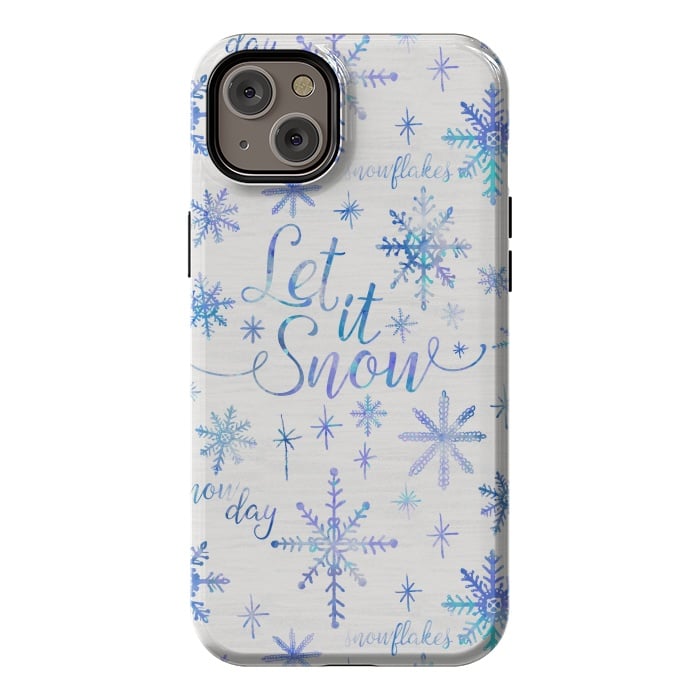 iPhone 14 Plus StrongFit Let It Snow by Noonday Design